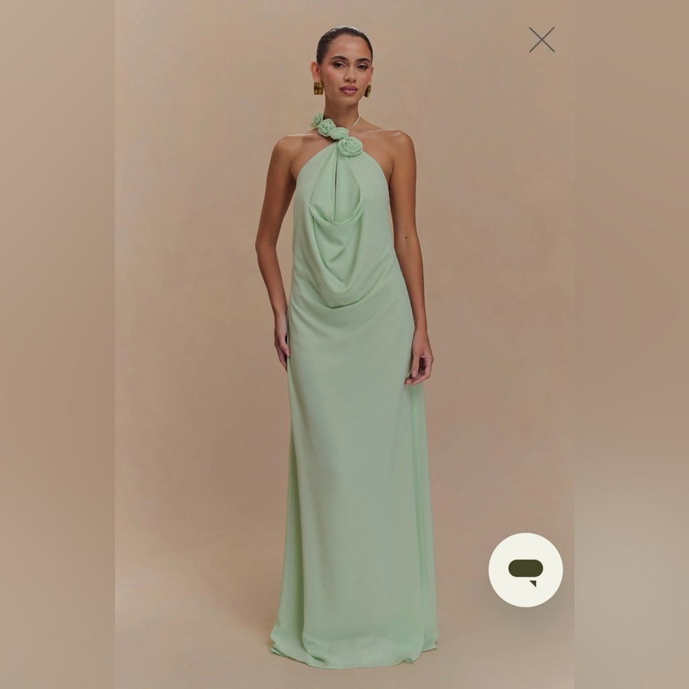 Meshki Rosalia Cowl Neck Maxi Dress - Sage